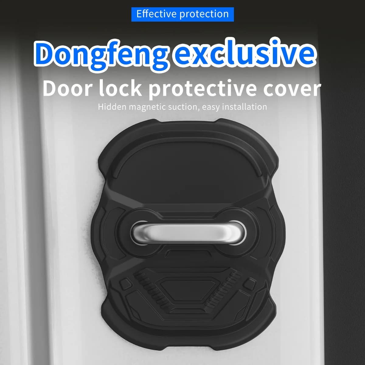 For Dongfeng Fengshen Aeolus Fengdu Silicone Door Lock Cover Shock Absorber Latch Protector Rust Prevention Auto Parts