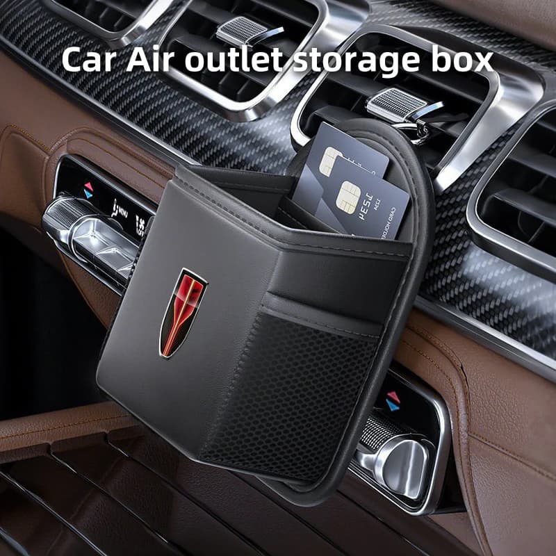Car Air Vent Storage Box Phone Holder Sunglasses Bag Auto Accessories For Hongqi H9 HS5 H5 H7 E-HS9 E115 HS7 LS7 2021 2022 2023