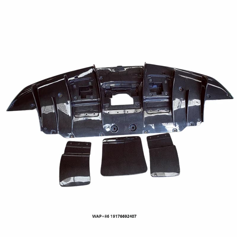 N-style Carbon Fiber Front Lip Separator Rear Diffuser Spoiler Body Kit forFerrari F8 Body Kit