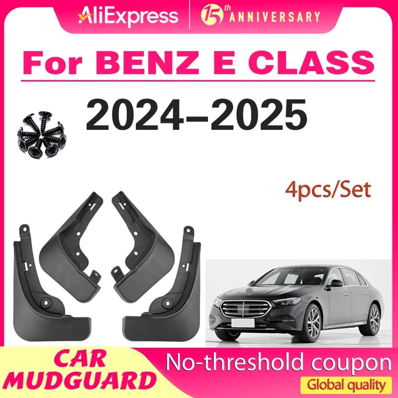 For Mercedes-Benz W214 E-Class 2024 2025 Car Accessories Mud Flaps Mudguards Fender Splash-proof Splash Guards Flap Auto Parts