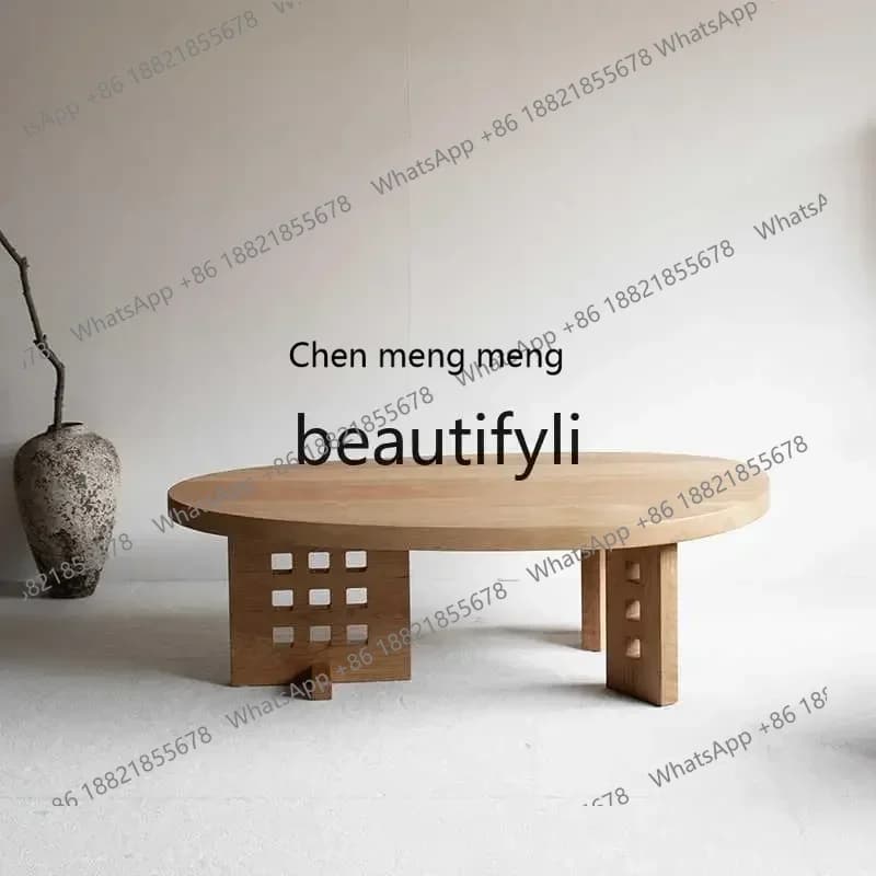 32Solid wood black walnut coffee table small tea table living room solid wood special-shaped tea table small apartment