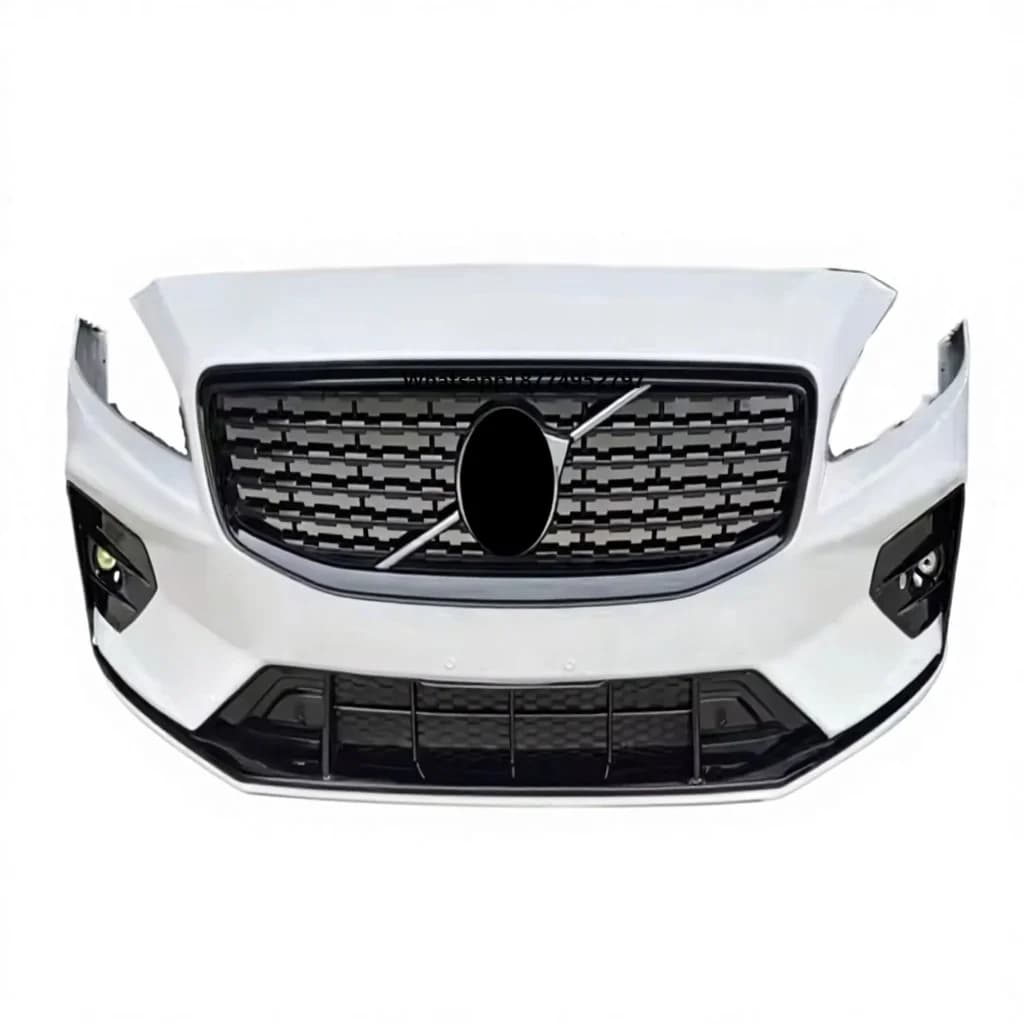 High Quality  Carbon Black Bolt-On Front Bumper for S60 V60 14-19 Style Upgrade Sports Car Bumpers Assembly Universal