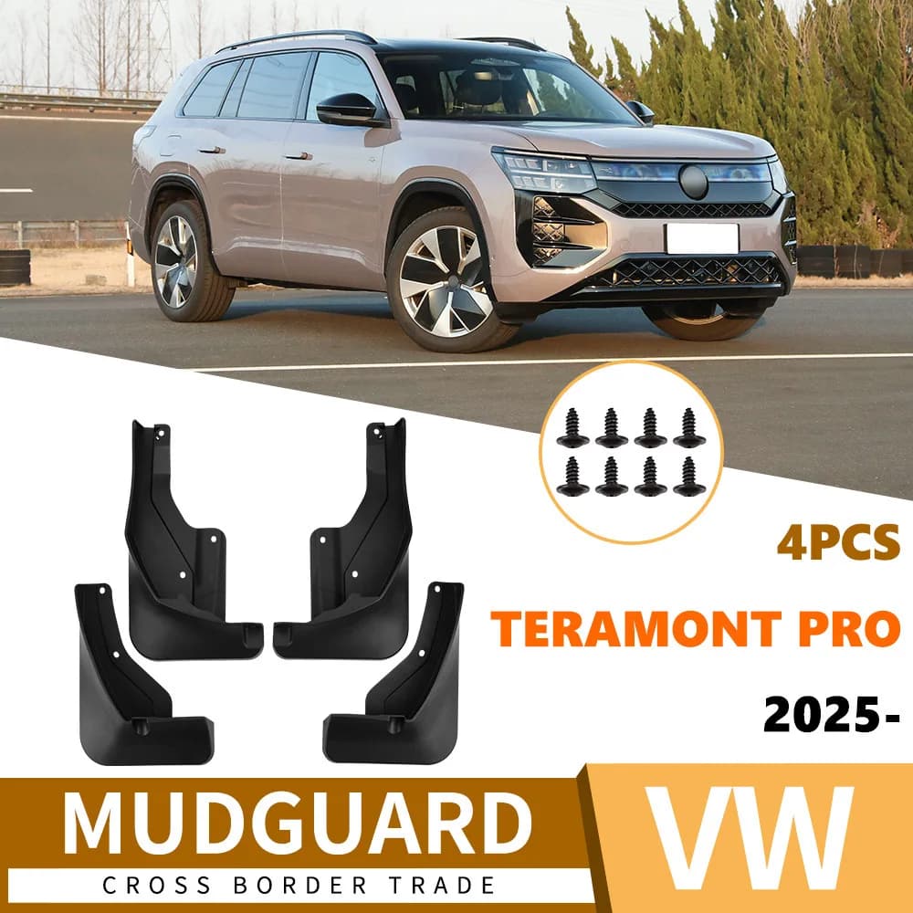 For Volkswagen Touron Teramont Pro 2025 car fender soft rubber tile front and rear tires car fender fender flares