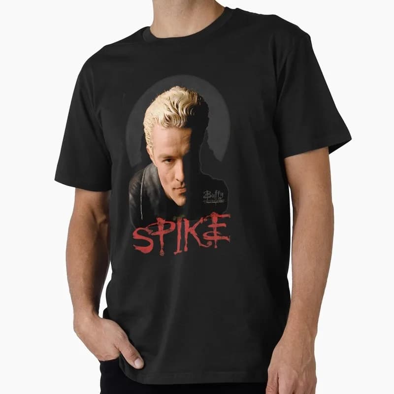 Buffy Inspired Graphic T-Shirt, 0811 Vintage Vampire Slayer Print Tee, Retro Horror Series Short Sleeve Casual Shirt US Size Top