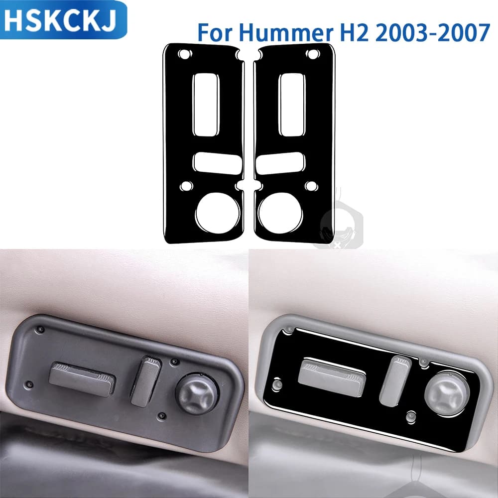 For Hummer H2 2003 2004 2005 2006 2007 Car Accessories Interior Seat Adjustment Panel Cover Decorative Trim Sticker Modification