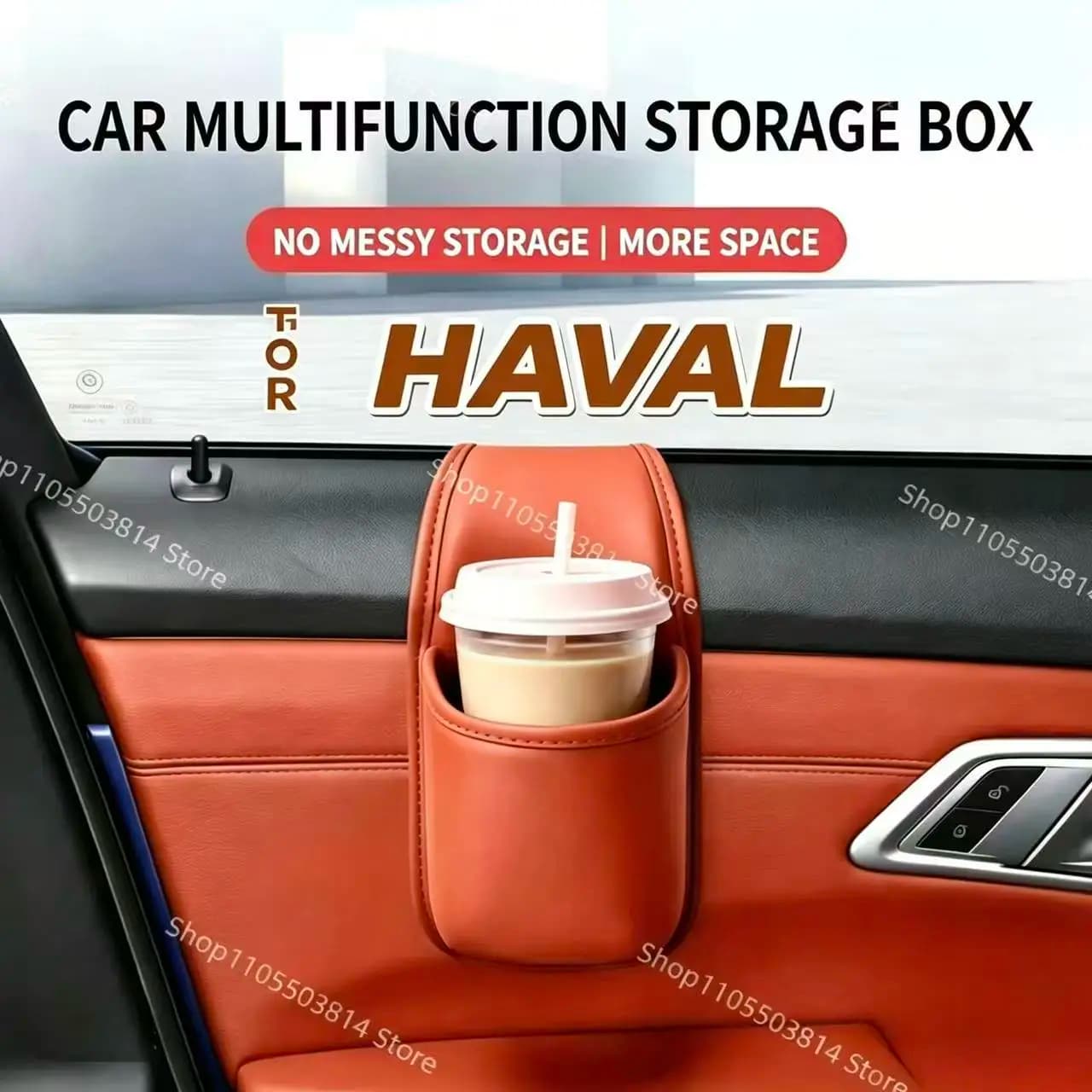 For Haval Car Door Storage Box, Hanging Car Organizer Bag Cup Holder, Auto Glass Gap Hanging Storage Pouch Interior Accessories