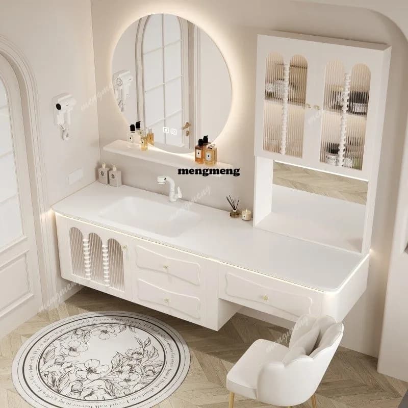 Storage Organizer Bathroom Cabinet Makeup Display Luxury Toilet Bathroom Cabinet Dressers Modern Gabinete Trendy Furniture