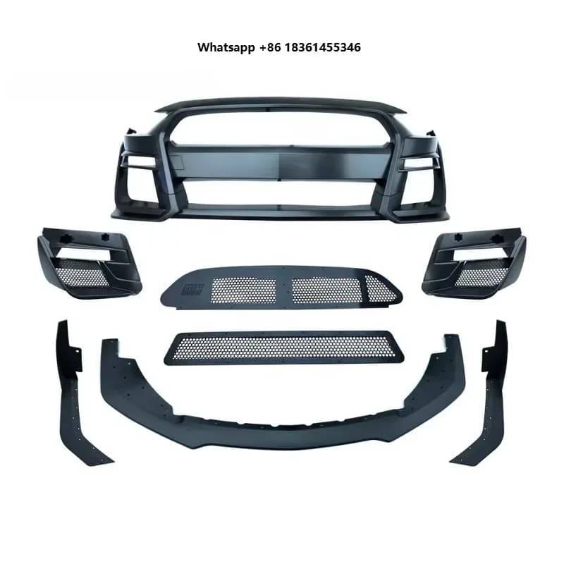 For S Mustang Shelby Gt500 2018-2023 GT500 STYLE FULL FRONT BUMPER KIT BODY KIT PP FIT