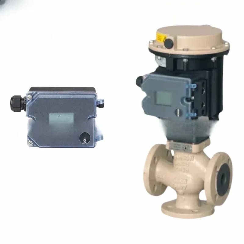 series valve positioner with pneumatic actuator