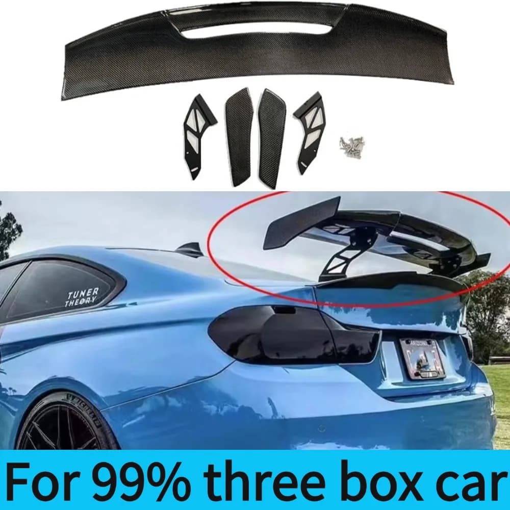 For Ford Honda BMW Mercedes VW Audi Hyundai MG 99% three box car Rear Spoiler Splitter Diffuser Body Kit Splitter Tail Wing Bac