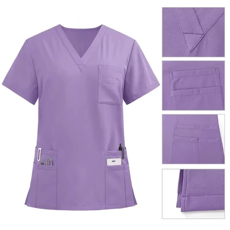 Breathable nursing clothes Nurse cosmetic dental salon work clothes Men and women
