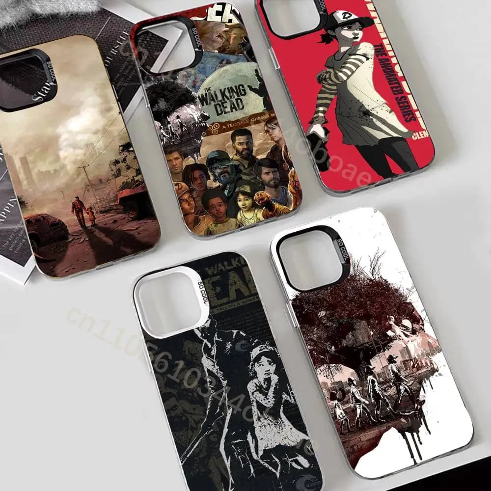 Game The Walking D-Dead Phone Case For iPhone 17,16,15,14,13,12,11,Pro,Max,Plus Soft Black Cover