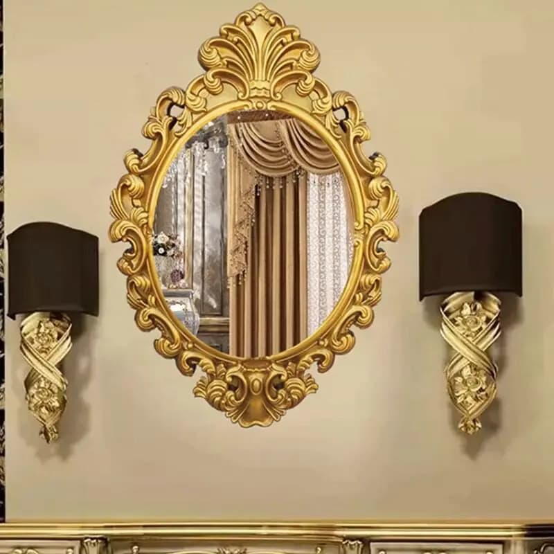 Nordic Wall Mirror Big Hanging Luxury Funky Men Bedroom Bathroom Items Girls Vanity Mirror Living Room Espelhos Home Products