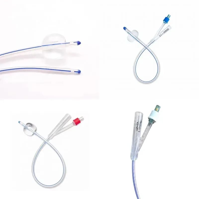 2026 Selling Product   Disposable Sterile 100% Silicone Coated Foley Balloon Catheter for Male hot sale