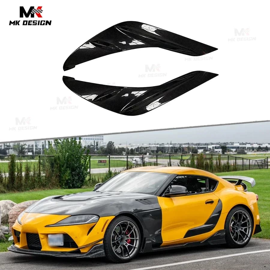 Carbon Fiber Side Door Penal Garnish Trim Covers for Toyota Supra GR A90 MK5 2020+ TR Style Door Panel Car Accessories