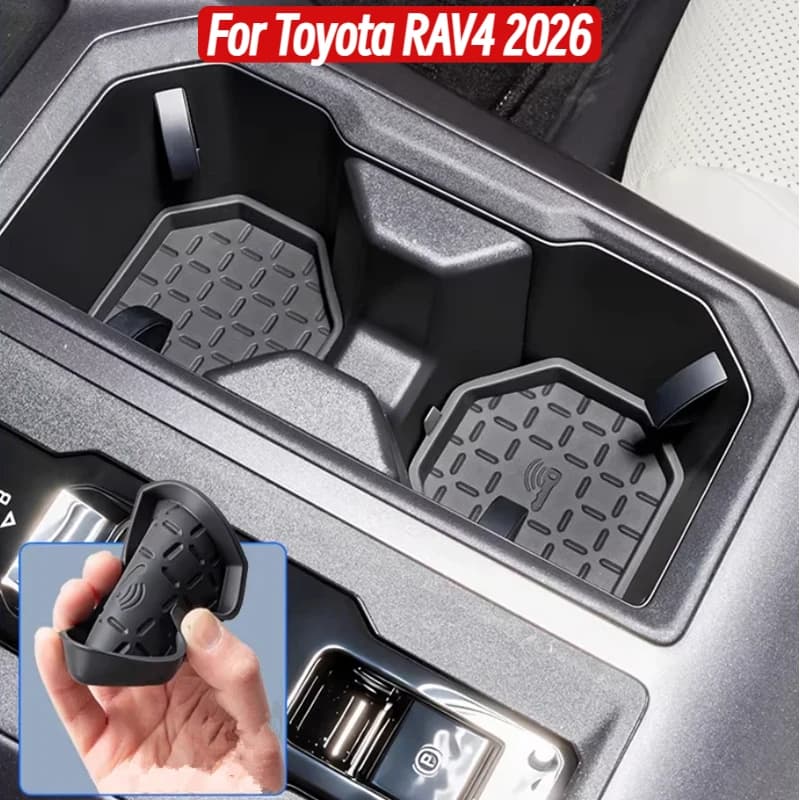 Car Cup Slot Holder Coaster For Toyota RAV4 2026 No Slip Silica Pad for Car Interior Accessories