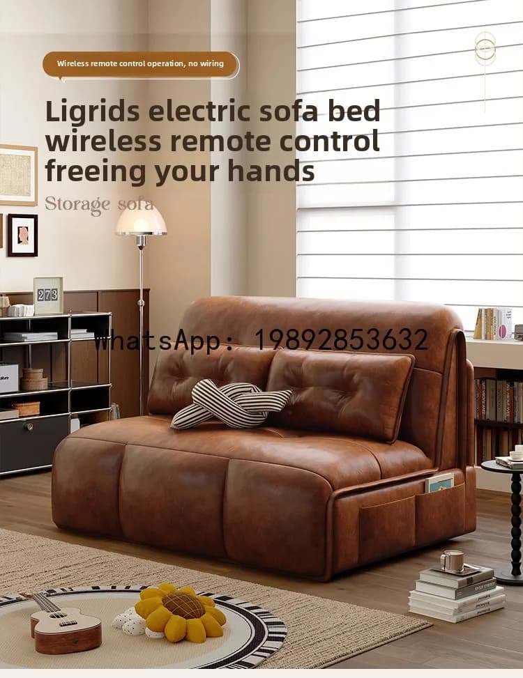 electric sofa bed, intelligent sofa bed integrated dual-purpose bedroom dual-purpose new model