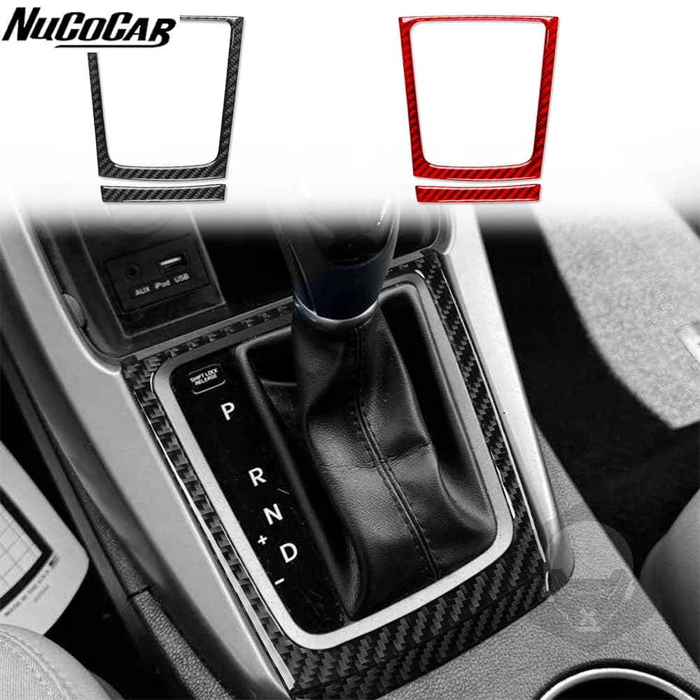 For Hyundai Elantra 2011-2016 Carbon Fiber Central Gear Shift Panel Trim Frame Car Accessories Interior Decorative Stickers