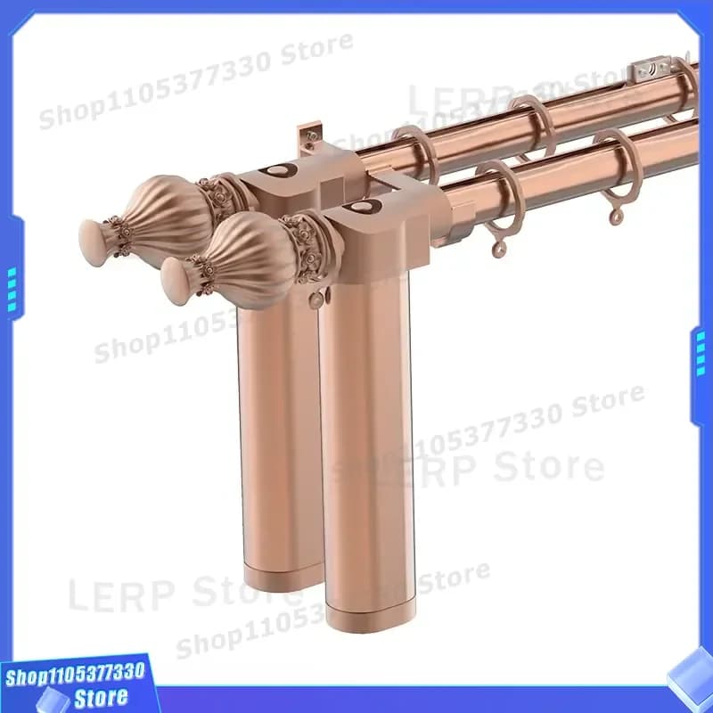 Automatic Electric Curtain Rod System Smart Motorized Track for Home Decoration Practical Clean Design Easy Installation