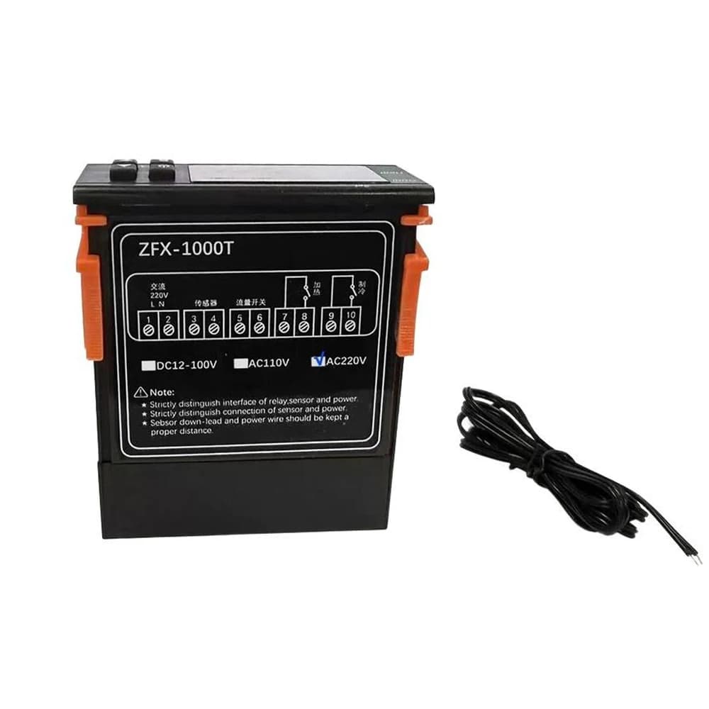 Temperature Controller Digital Thermostat Heating Cooling Dual Mode -50℃~99℃ 0.1℃ Resolution NTC Sensor for Temperature Control