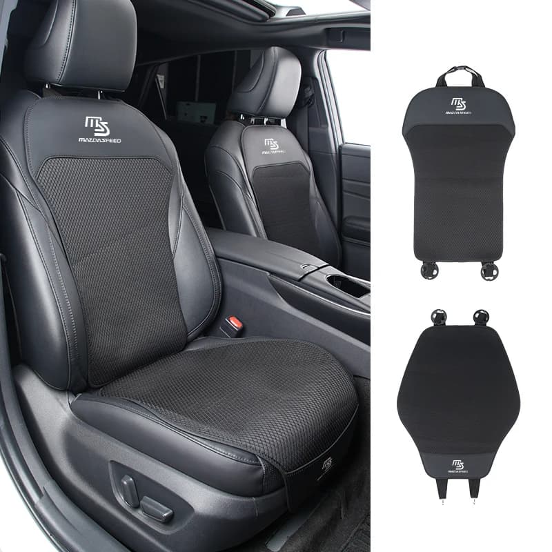Car Ice Silk Seat Cushion Backrest Seat Cover Waist Pad Accessories For Mazda 6 3 5 2 CX5 CX7 323 Demio Axela Atenza CX9 MX3 MX5