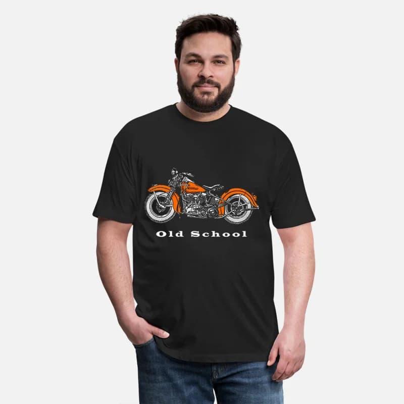 old school classic motorcycle Gift t shirt for Cafe racerFull Of Spee Graphic clothes 100% cotton printed tee All size Tops