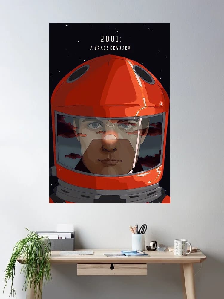 2001: A Space Odyssey Movie, Art Print Canvas Poster, Living Room Decor, Home Wall Picture