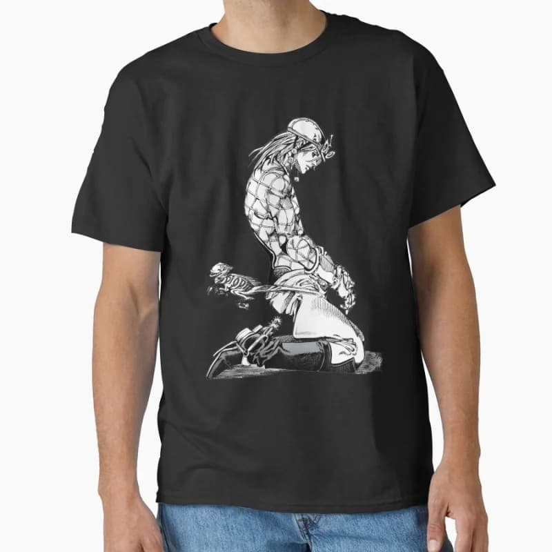 Dio P7 JoJo's Bizarre Adventure Anime Gift t shirt Manga JJBA Cartoon printed Graphic Clothes Y2K clothing All size Tops