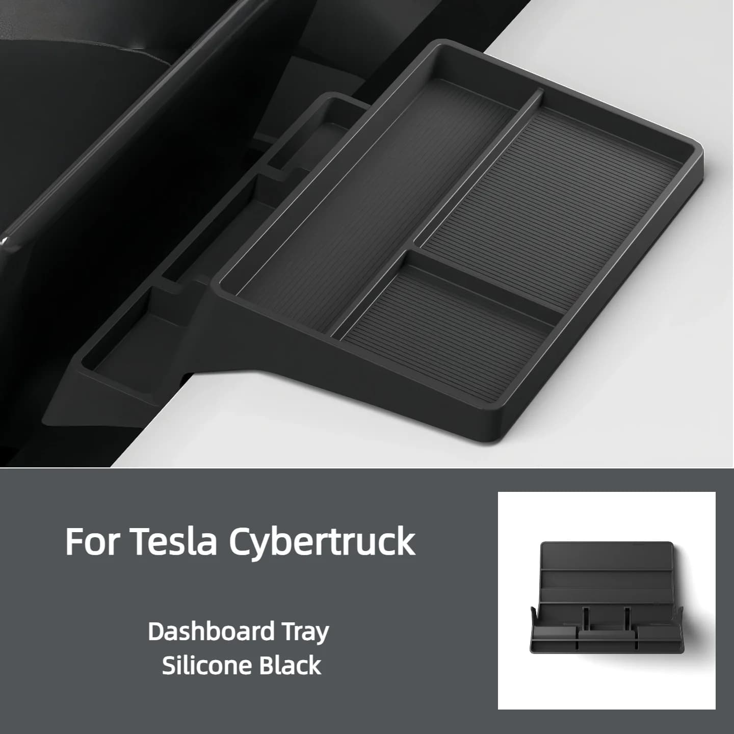 For 2024-2025 Tesla Cybertruck  Car Dashboard Storage Box Instrument Panel Organizer Storage Tray Auto Interior Accessories 1pc