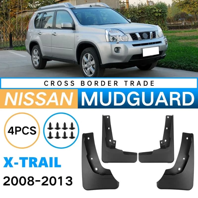 Mud Flaps Suitable for Nissan X-Trail T31 2008-2013 Cars Auto Exterior Mud Flaps Do Not Affect Body Appearance