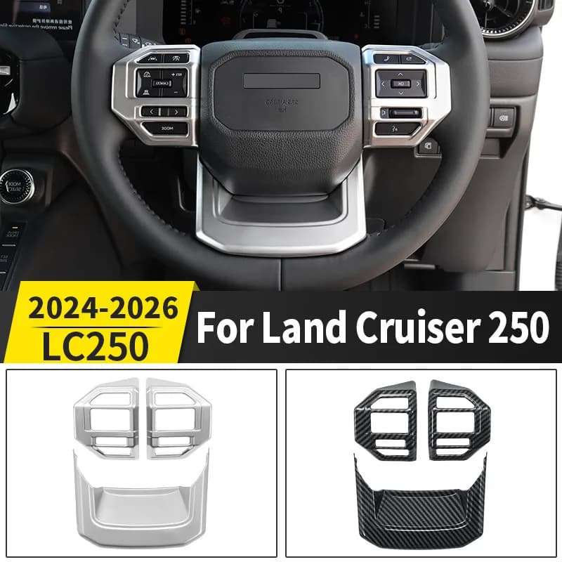 For 2024-2026 Toyota Land Cruiser Prado LC250 j250 Steering Wheel Button Protection Frame Anti Scratch Car Interior Accessories