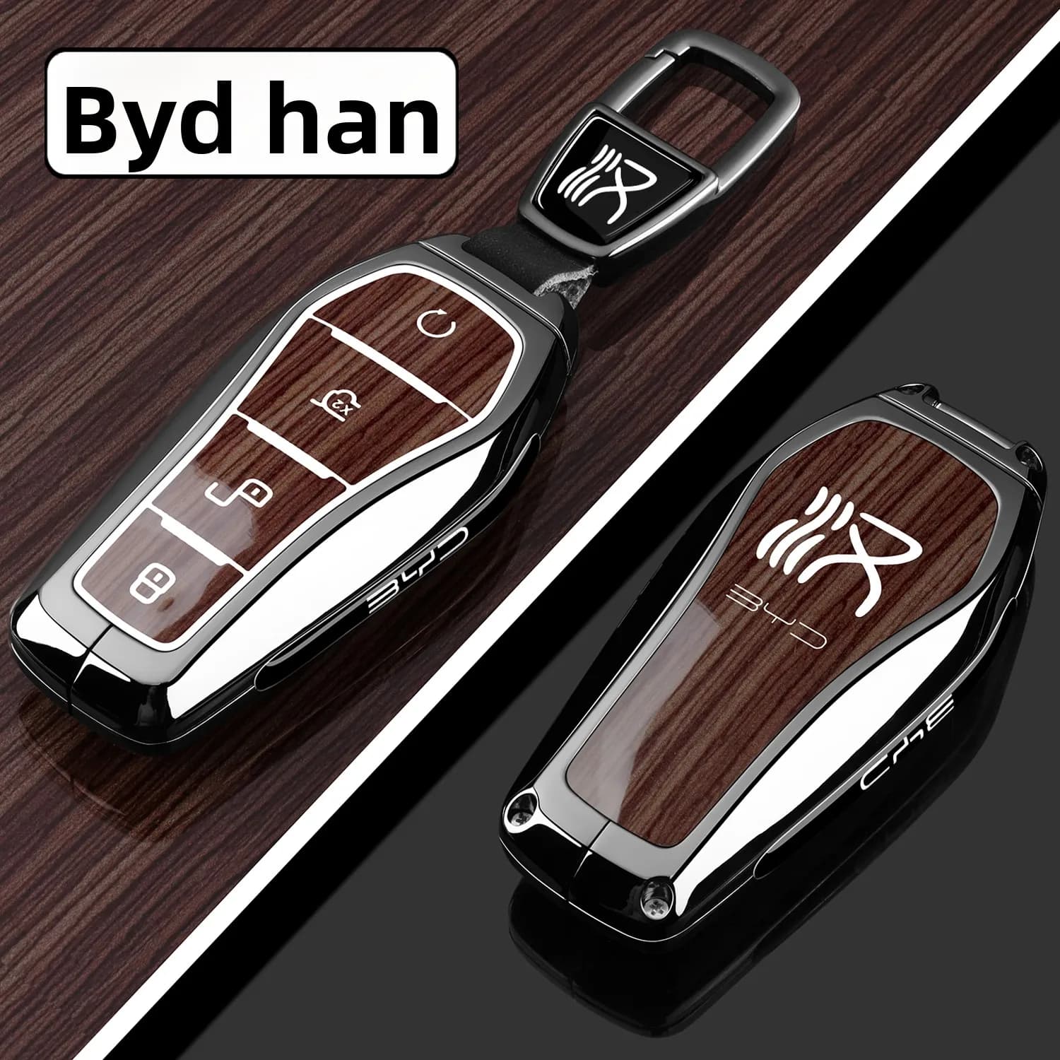 For 2025 New BYD HanL Keycase 22-24 HanL DMI EV DMP Metal Luxury Car Shell Buckle Package