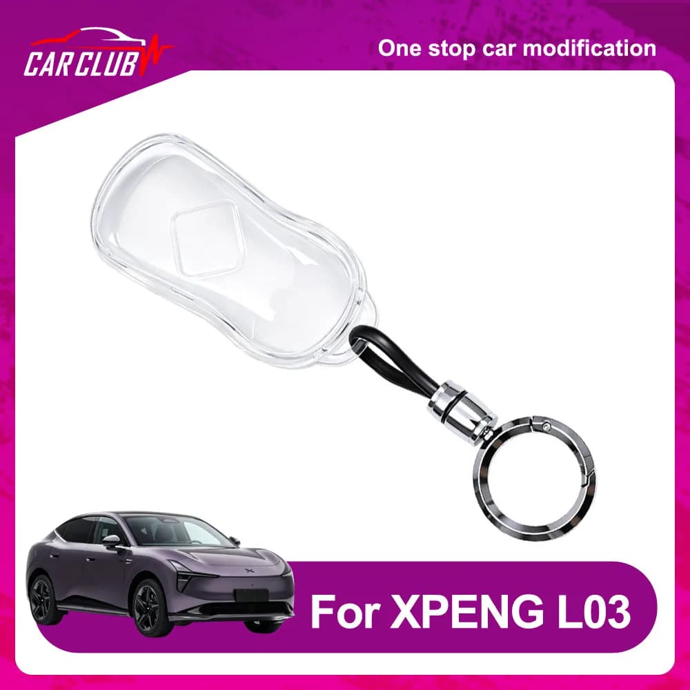 TPU Transparent Key Case For XPENG MONA L03 2026 Automotive Modification Parts Anti Fall Key Protection Cover