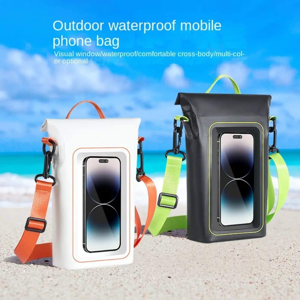 with Neck Lanyard Waterproof Phone Bag PVC Sealed Cell Phone Dry Bag Transparent Large Capacity Mobile Phone Storage Bag