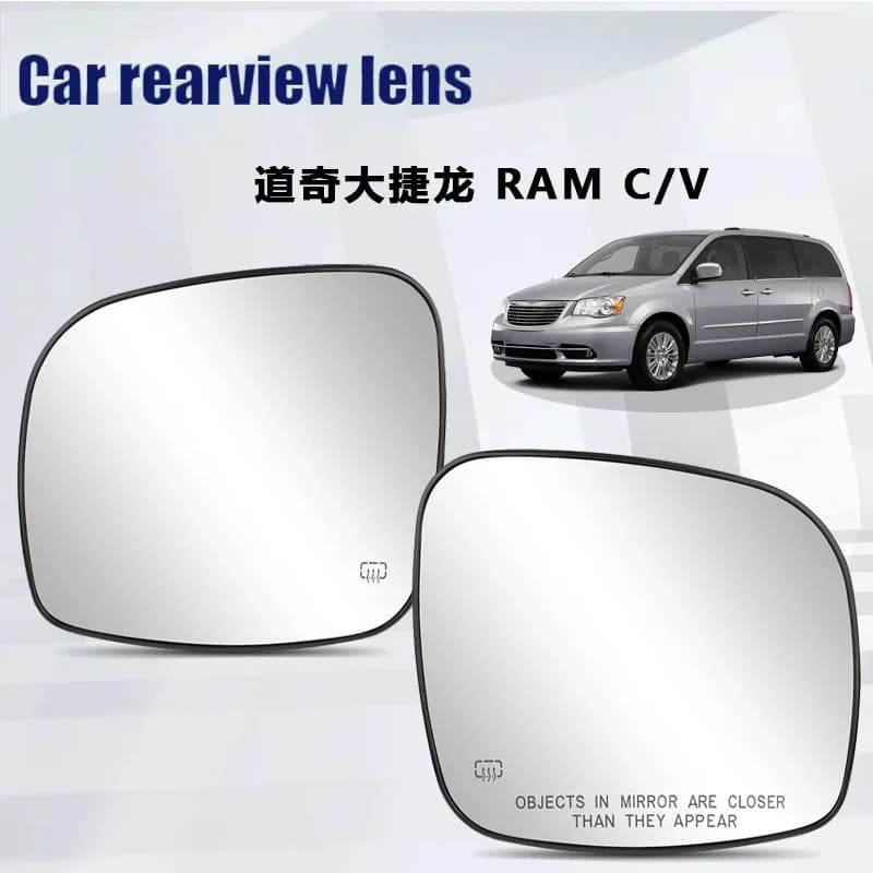 For Chrysler Town and Country Dodge Grand Dragon RAM C/V heated rearview lens