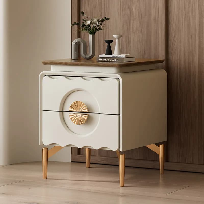 Aesthetic Premium Bedside Table Modern Creative Drawer Nightstands Storage Luxury Table De Chevet Chambre Bedroom Furniture