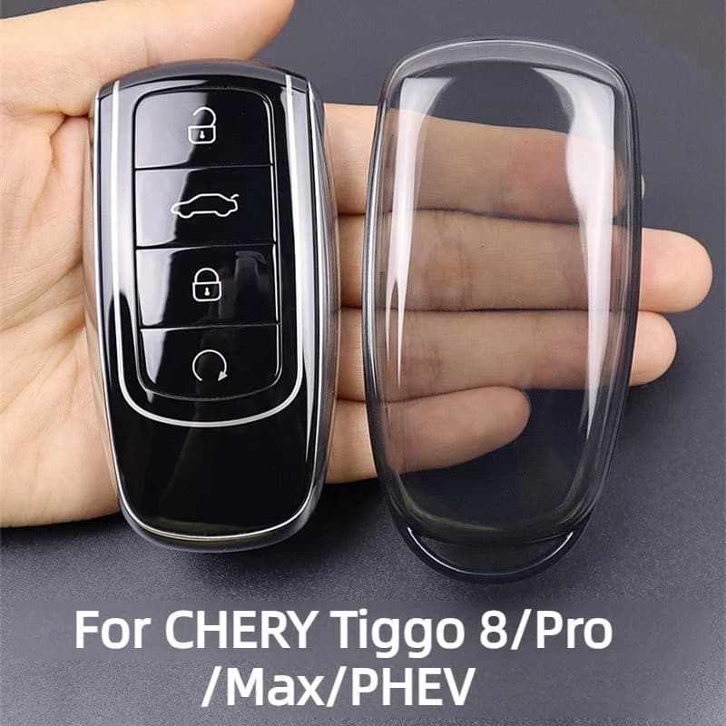 TPU Car Key Fob Cover For CHERY Tiggo 8/Pro/Max/PHEV Accessories 2025-2026,Independent Button,Anti-yellowing Tear-resistant