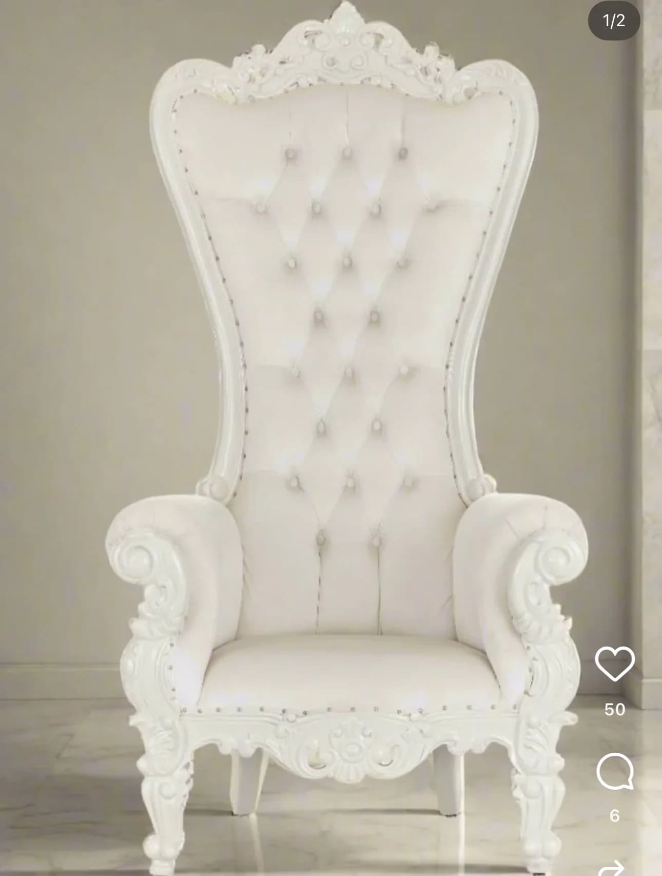 FSDKX Cheap Hotel Luxury Throne Chair Event Gold White Wedding Throne Chair Wholesale