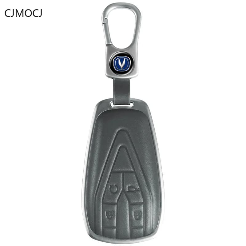 Premium Zinc Alloy Key Cover Case for Changan CS75 Plus/CS55 Blue Whale/CS35/UNI-T/Eado DT/Oshan X5/X7 (2024) - Key Fob Shell