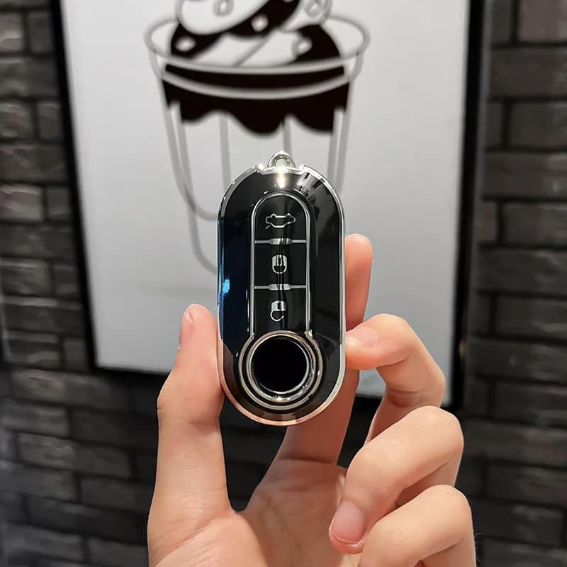 Soft TPU Car Flip Key Case Cover Shell For FIAT 500 Ducato Punto Panda Lancia Musa For Citroen Jumper Peugeot Boxer Accessories