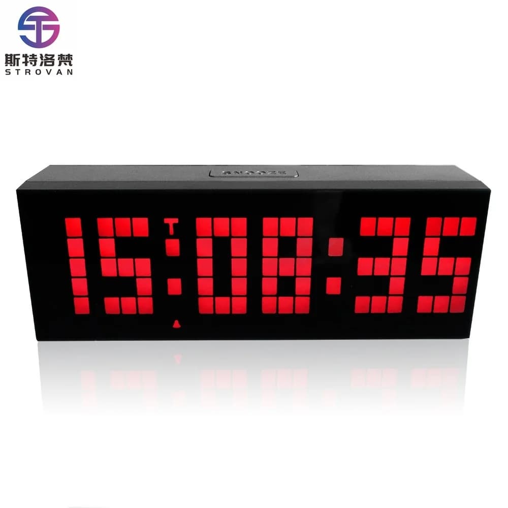 SE170019 LED Digital Alarm Clock for Kids Electronic Learning Competition Countdown Timer for Fitness Sports Training