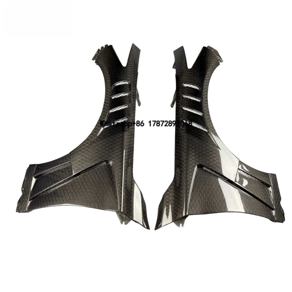 Suitable for Infiniti Q50 and Q50S, Upgraded V2-style Honeycomb Carbon Fiber Fenders and Perforated Fenders