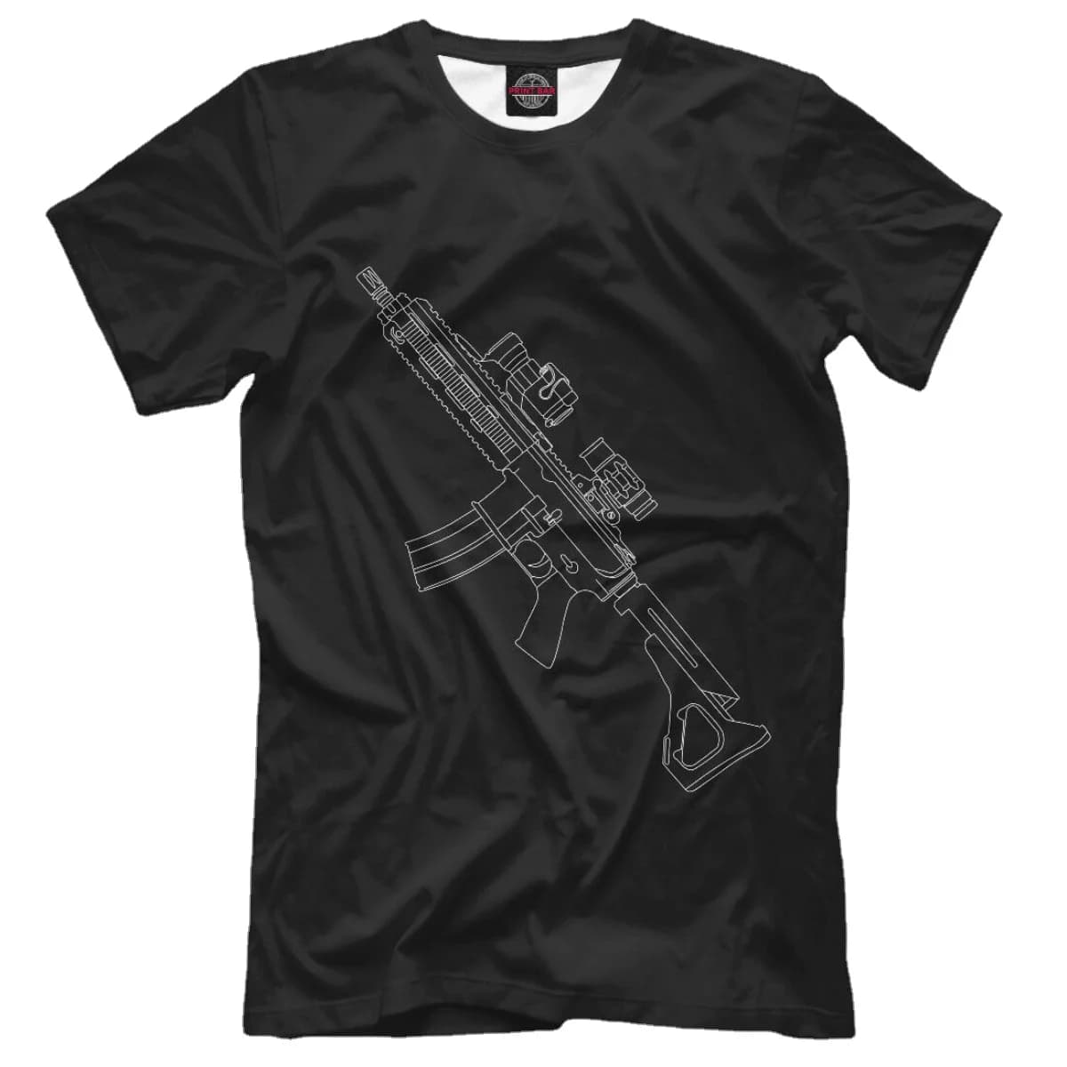 HK-416 NEW t-shirt Russia HK-416 automatic rifle men's summer casual t shirt
