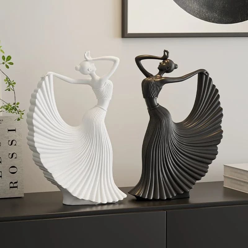 High End Modern Simple Living Room Art Dancer Figurine TV Cabinet Wine Cabinet Figure Niche Craft Housewarming Gift