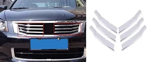 Premium Grade Chrome Front Center Grille Inserts Compatible with Honda Accord USDM Sedan 2008-2012