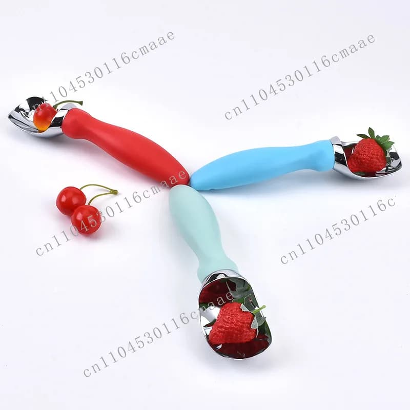 Colorful ice cream scoop digger 304 stainless steel ice cream scoop fruit beater watermelon measuring spoon multi-use spoon
