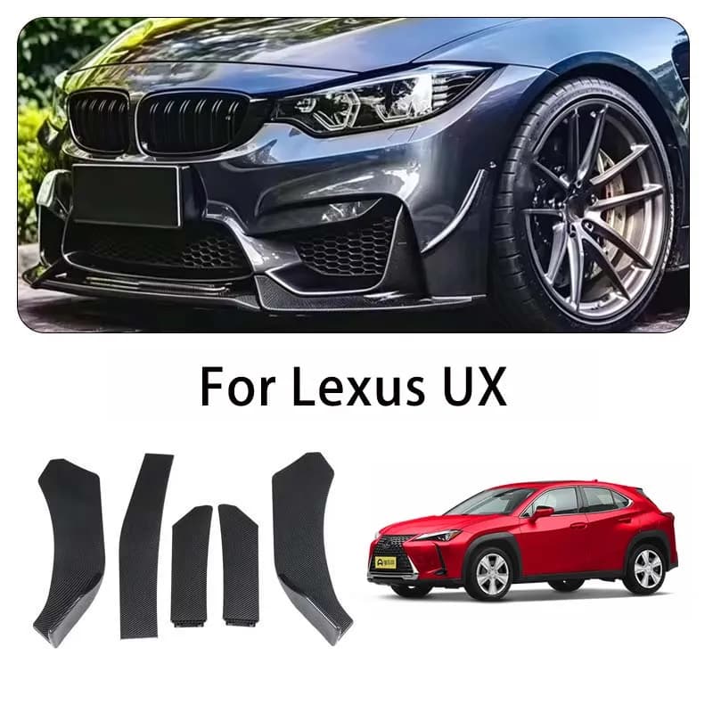 For Lexus UX body kits 5-Segment Adjustable Front Bumper Lip Splitter Body Kit