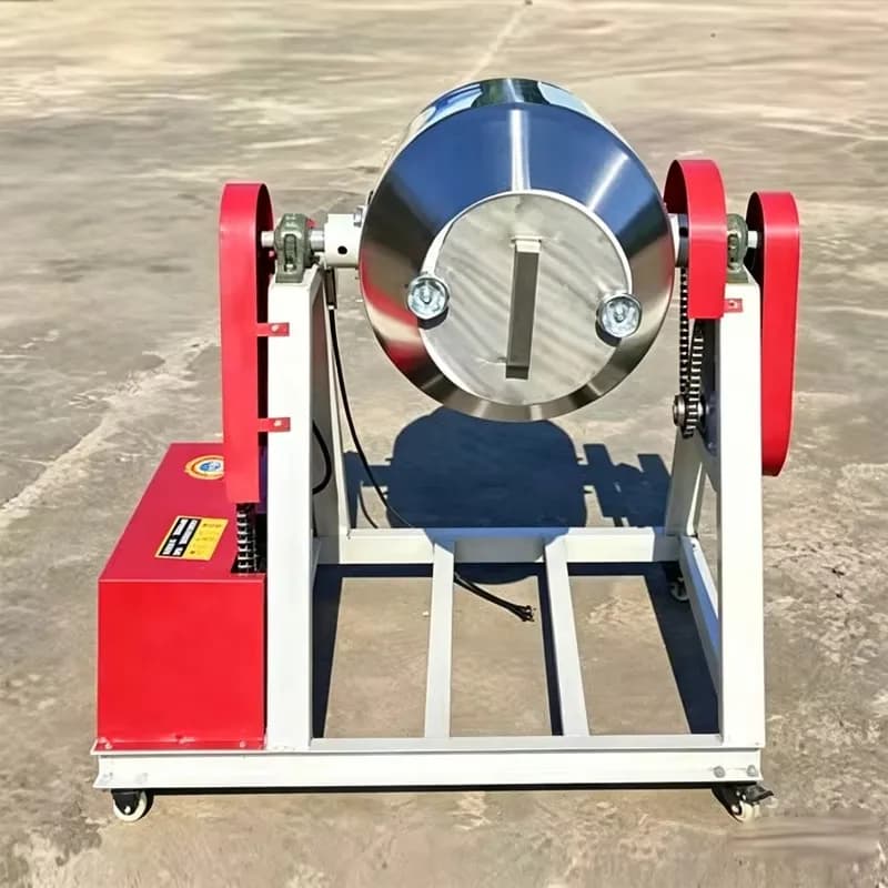 1-Year Warranty Self-loading Concrete Pan Mixer Machine Thickened Stainless Steel Vertical Flat Mouth Mixer for Sale