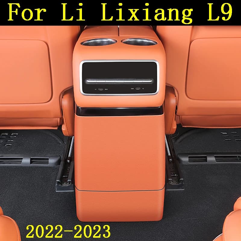 For Li Lixiang L9 2022 Car Rear Refrigerator Anti Kick Cover Anti Scratch Anti Dirt Refrigerator Panel Sticker Accessories