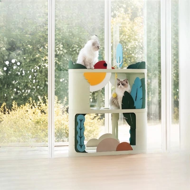 Cat climbing frame jungle cat house space cat house nest can be stacked to install villa